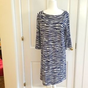 J. McLaughlin navy/white, dress, size large